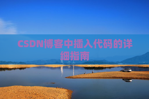 CSDN博客中插入代码的详细指南